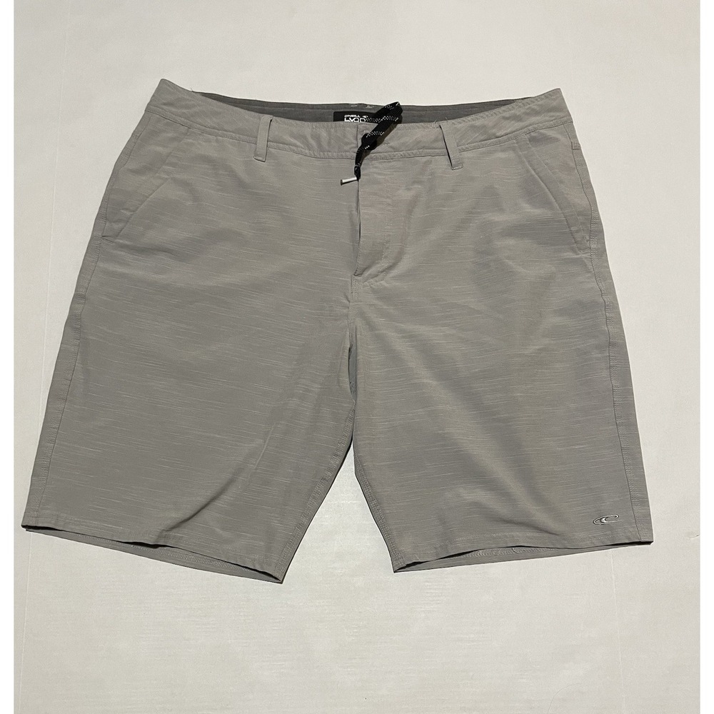 O'Neill Hybrid Mens Board Shorts Size 38 X 10 Gray Swimming Trunks
